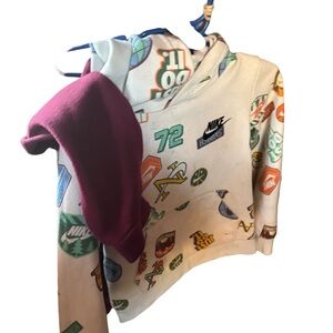 Nike Multicolor Graphic Hoodie with Maroon Hat